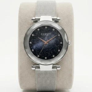 Gucci Starry Galaxy Dial Silver Mesh Strap Watch for Women